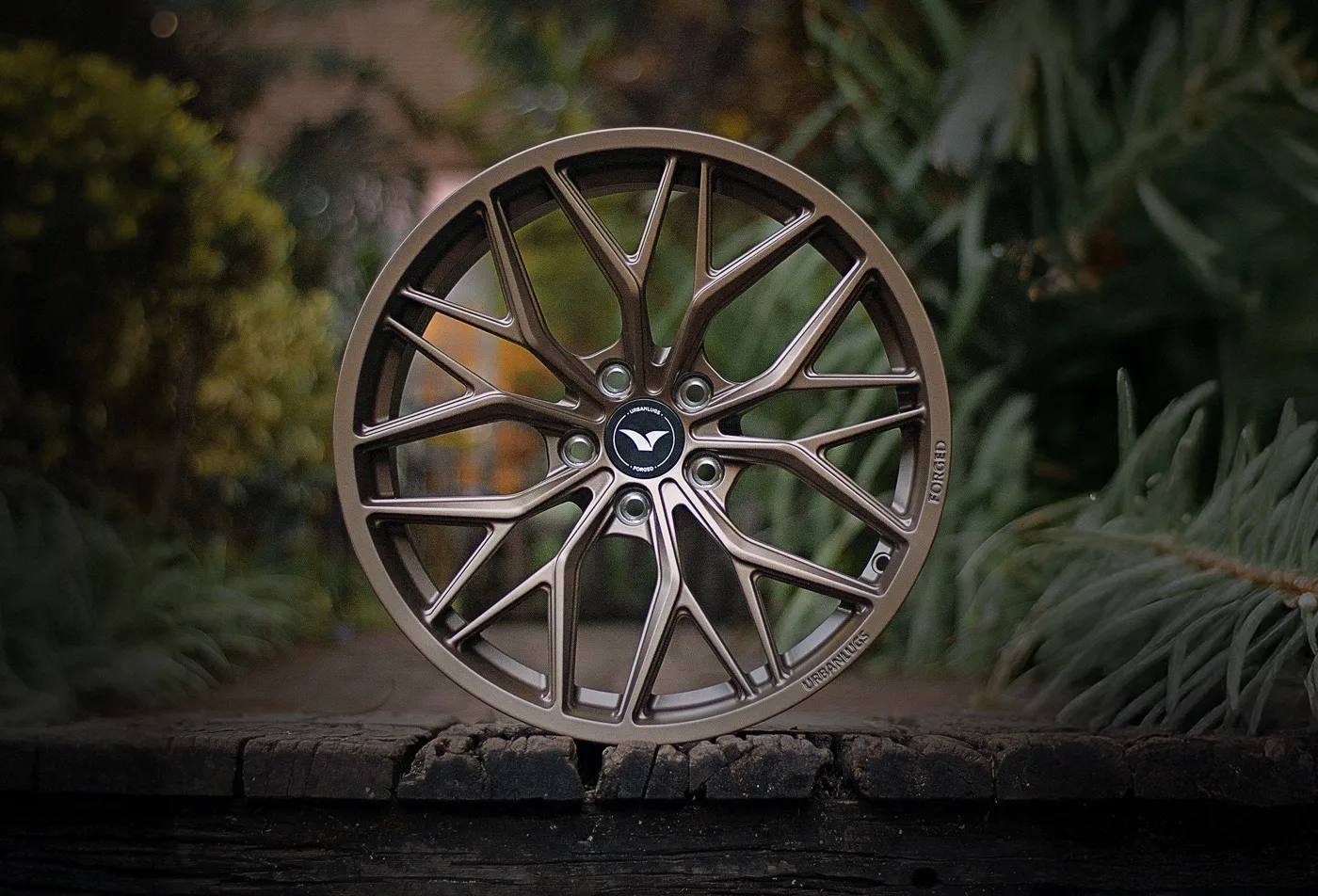 URBANLUGS forged wheel in bronze mesh design