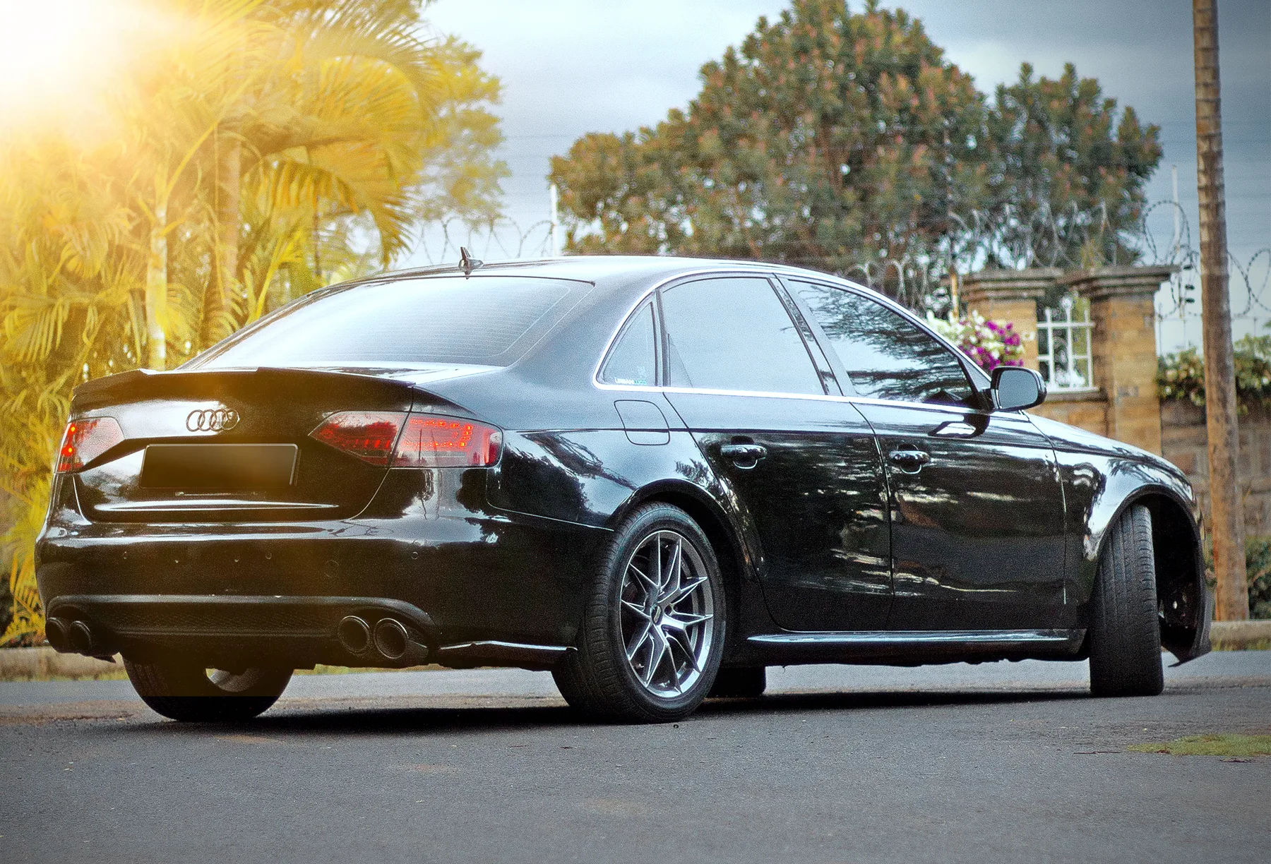 Audi A4 on URBANLUGS gunmetal forged wheels